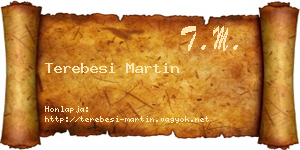 Terebesi Martin névjegykártya